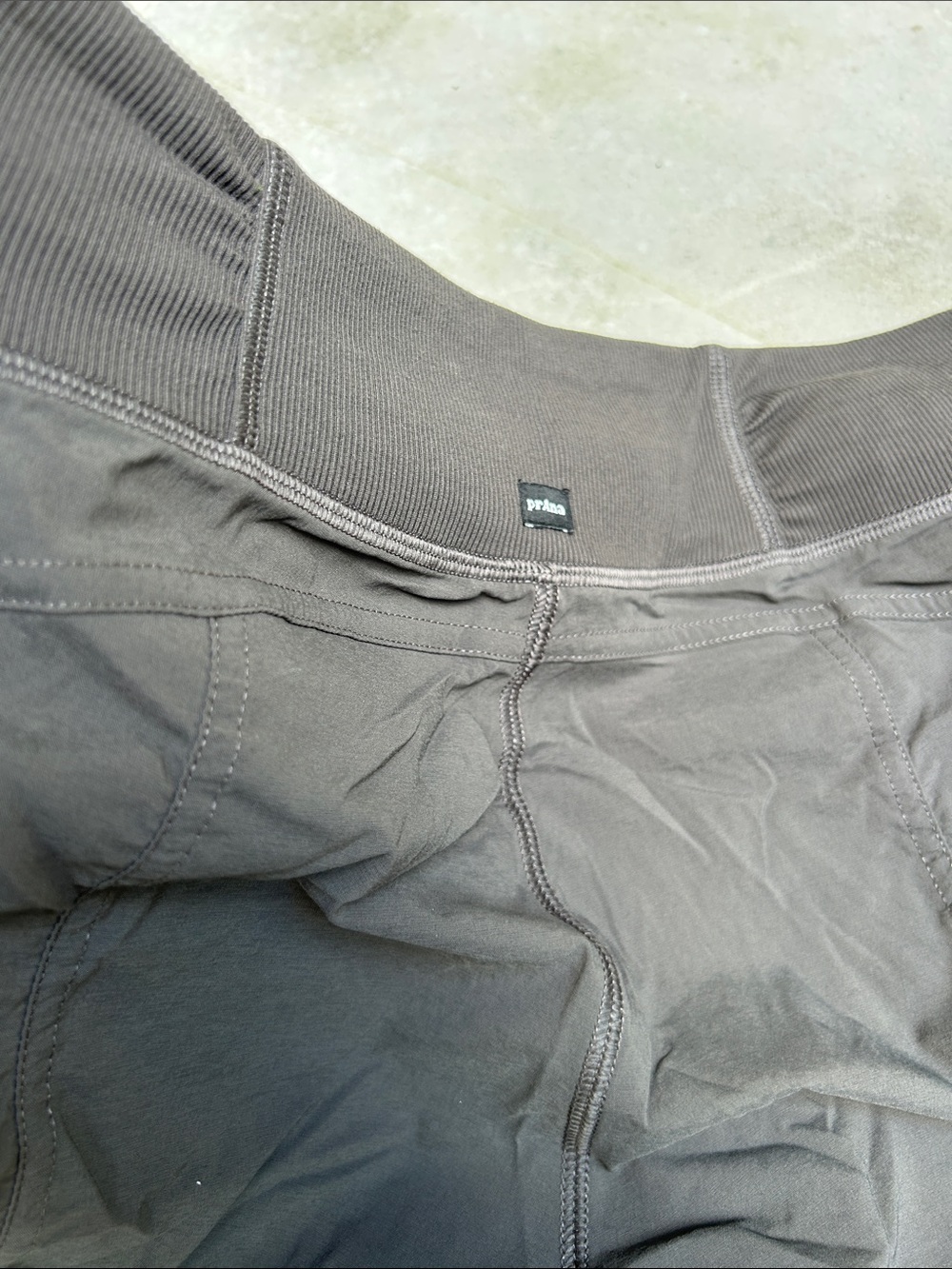 Prana Small Nylon Athleisure Hiking Pants Pull On Comfort Drawstring Olive Green - Picture 10 of 11